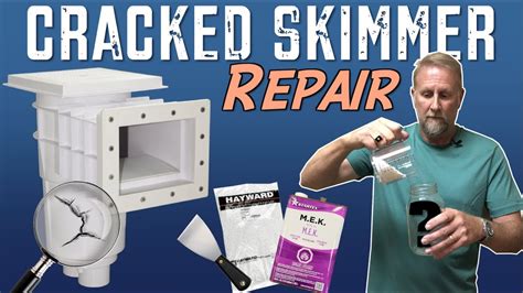 repair cracked pool skimmer|How to Repair a CRACKED Pool Skimmer!